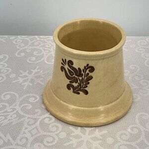 Pfaltzgraff USA Vintage Beige Ceramic Sugar Bowl (no lid) or Utensil Holder Brow
